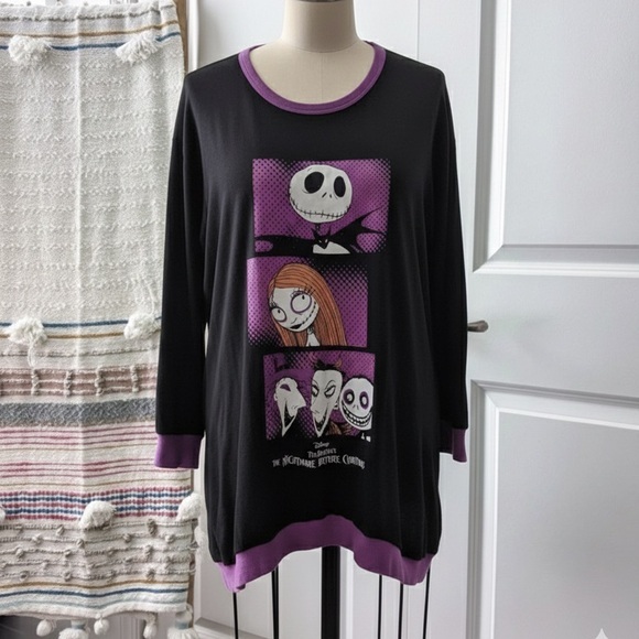 Disney Other - Disney The Nightmare Before Christmas  Long Sleeve Shirt - Black and Purple